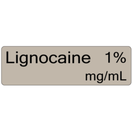 Lignocaine 1%