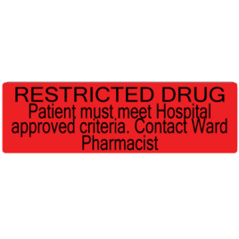 Restricted Drug