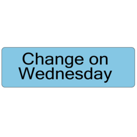 Change on Wednesday