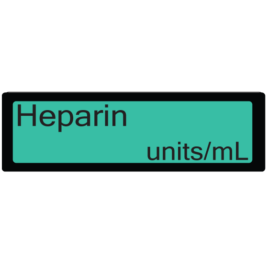 Heparin units/mL
