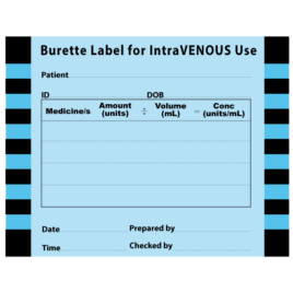 Burette Label
