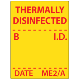 Thermally Disinfected