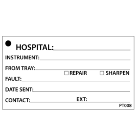 Instrument Repair Tag