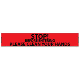 Stop! Before Leaving Please Wash Your Hands