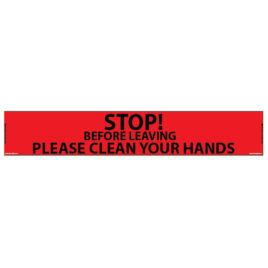 Stop! Before Entering Please Clean your Hands