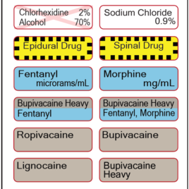 Anaesthetic Label Sheet 4