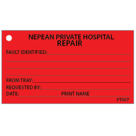 Napean Repair Tag