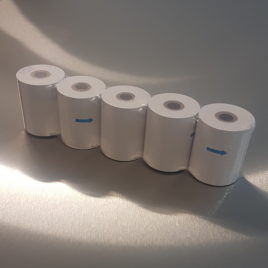 57mm Wide x 50 mm Diameter. Direct Thermal Printer paper. Box of 50