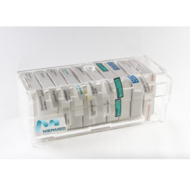 10 Box - Perspex dispenser for boxed anaesthetic labels