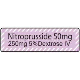 Nitroprusside 50mg 5% Dextrose IV