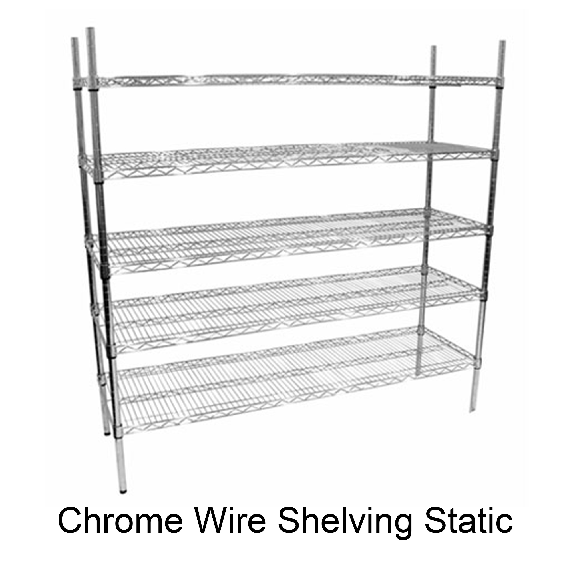 Chrome Wire Shelving Unit Mermed
